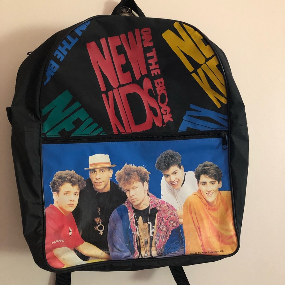 Vintage 90’s retro New Kids on the Block backpack